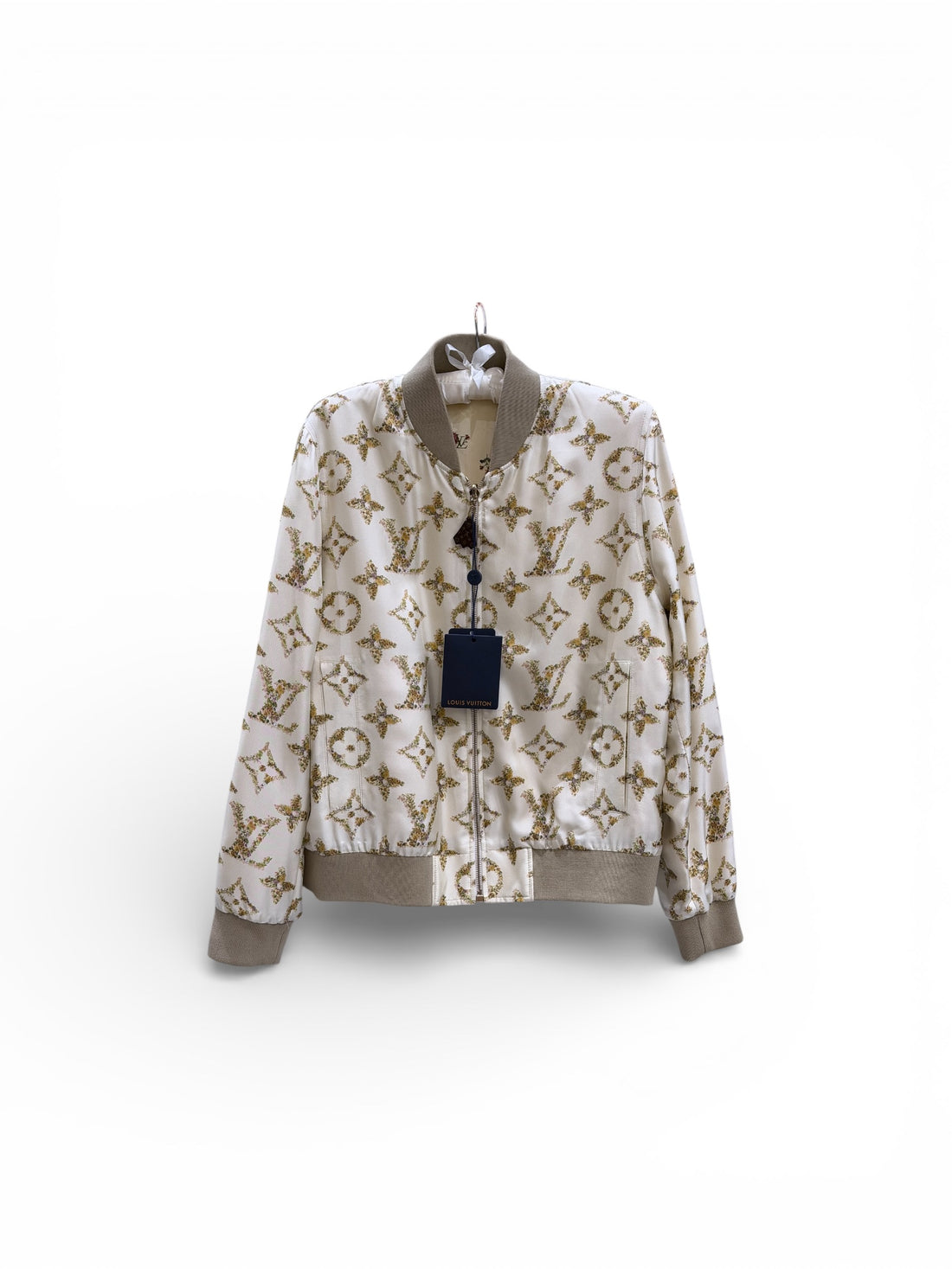 Louis Vuitton - Bombers réversible en soie T.38