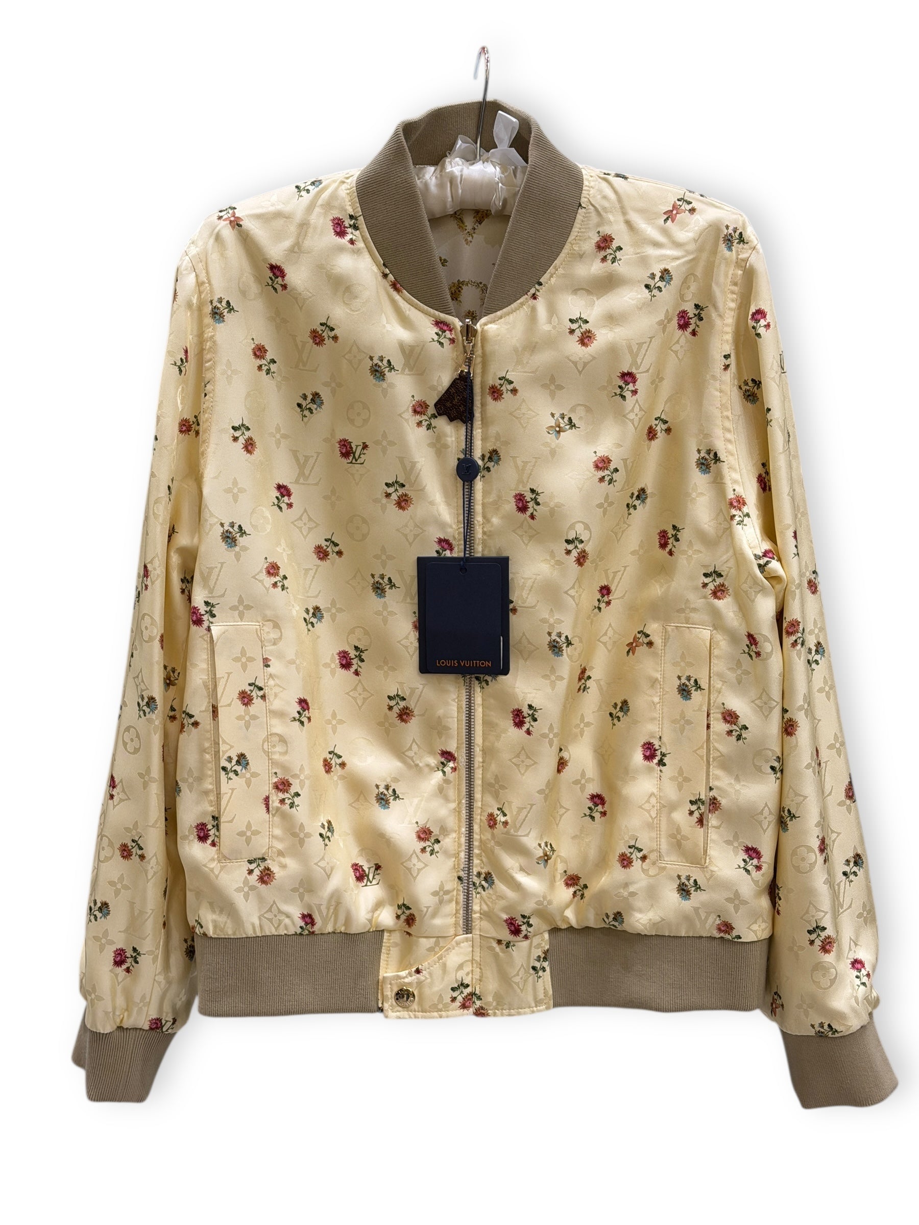 Louis Vuitton – Wende-Bomberjacke aus Seide T.38