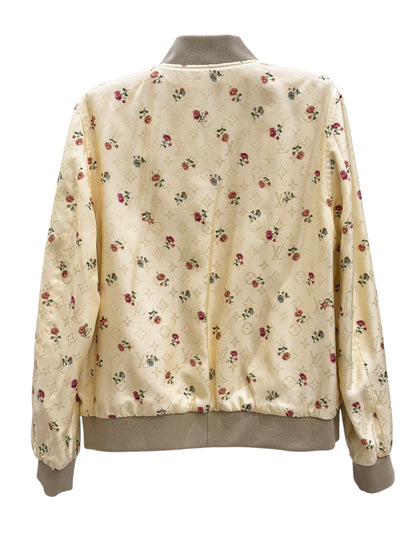 Louis Vuitton - Bombers réversible en soie T.38