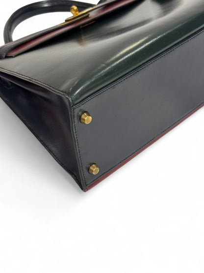 Hermès - Sac Kelly vintage 32 Tricolore