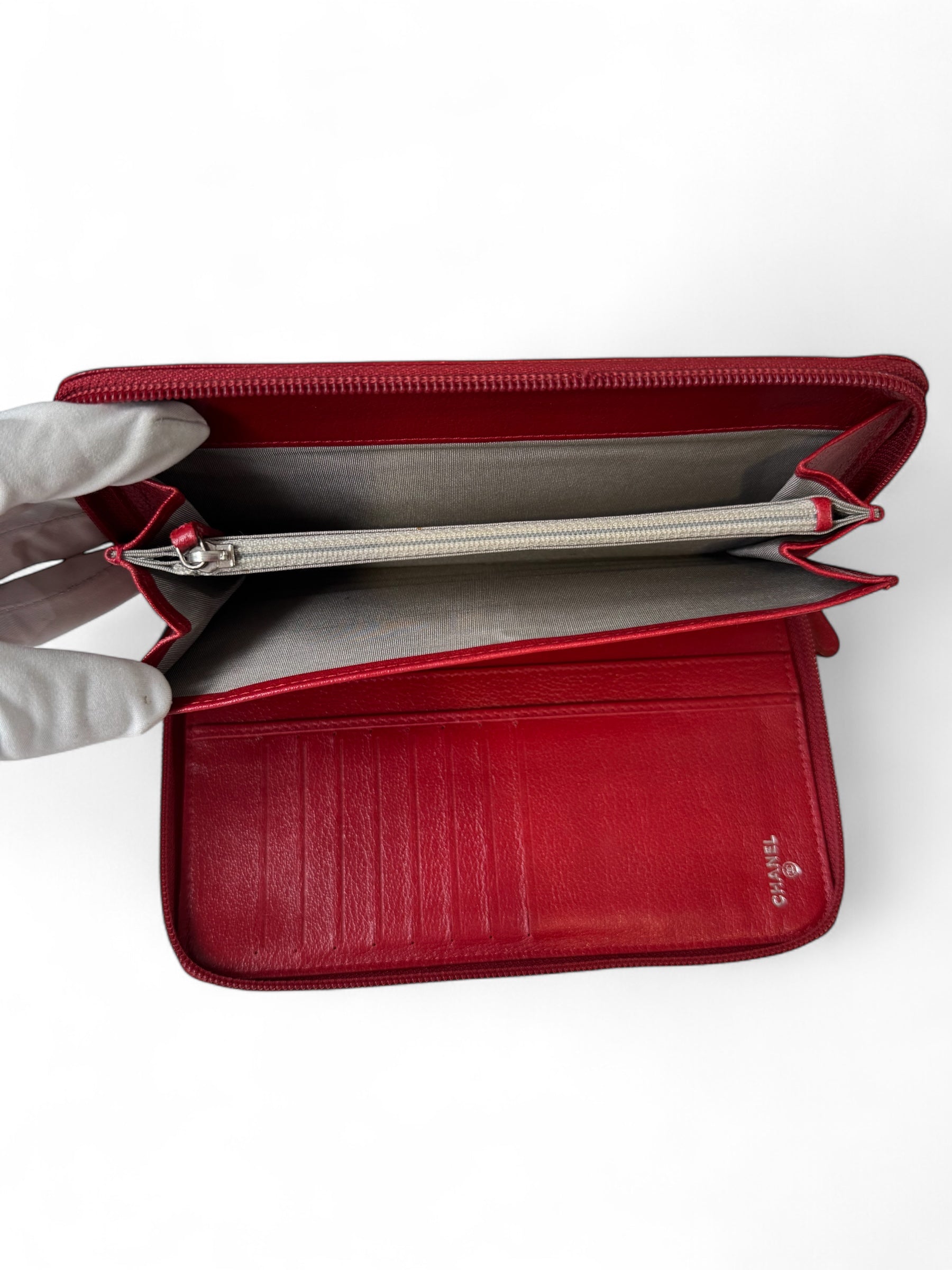 Chanel - Long Camellia wallet
