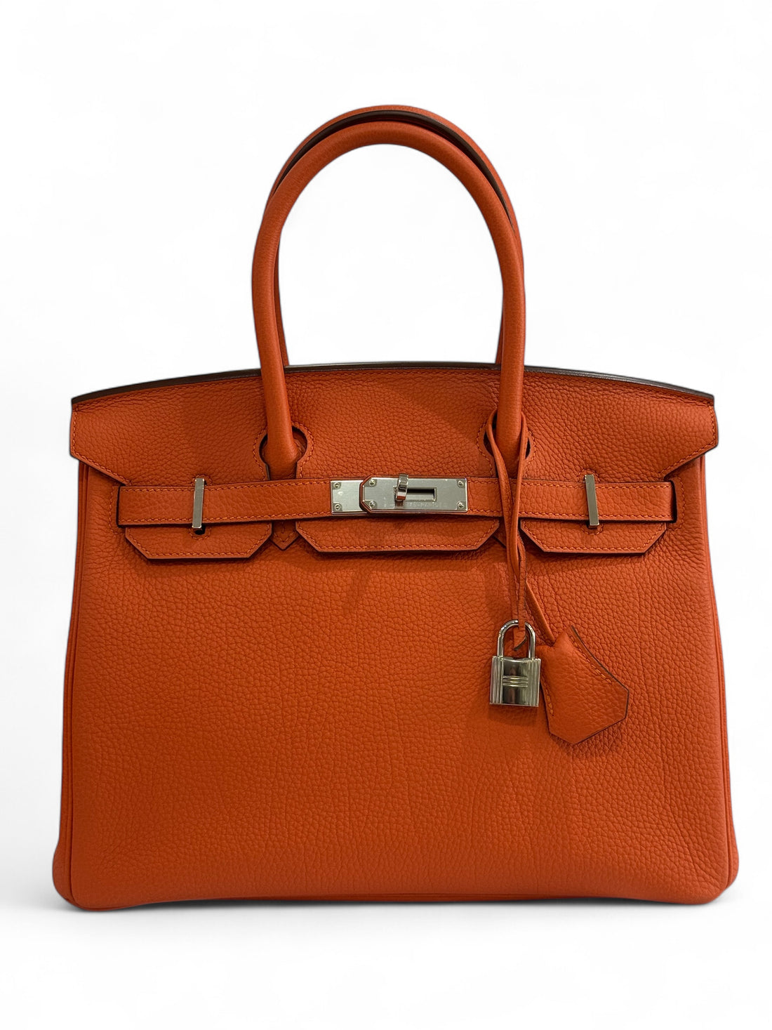 Hermès - Sac Birkin 30 Orange Togo grainé
