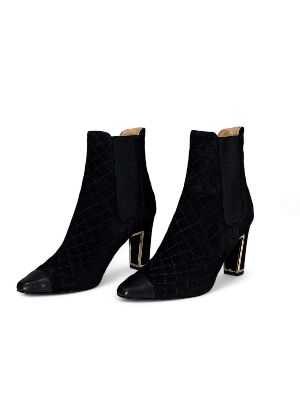 Chanel - Heeled ankle boots size 38.5
