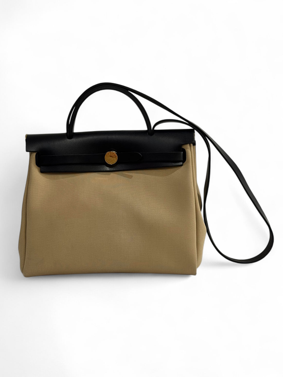 Hermès - Sac Herbag Zip 31 trench et noir