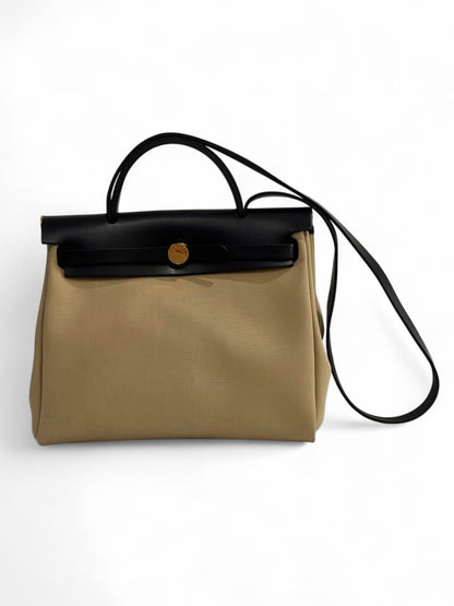 Hermès - Sac Herbag Zip 31 trench et noir