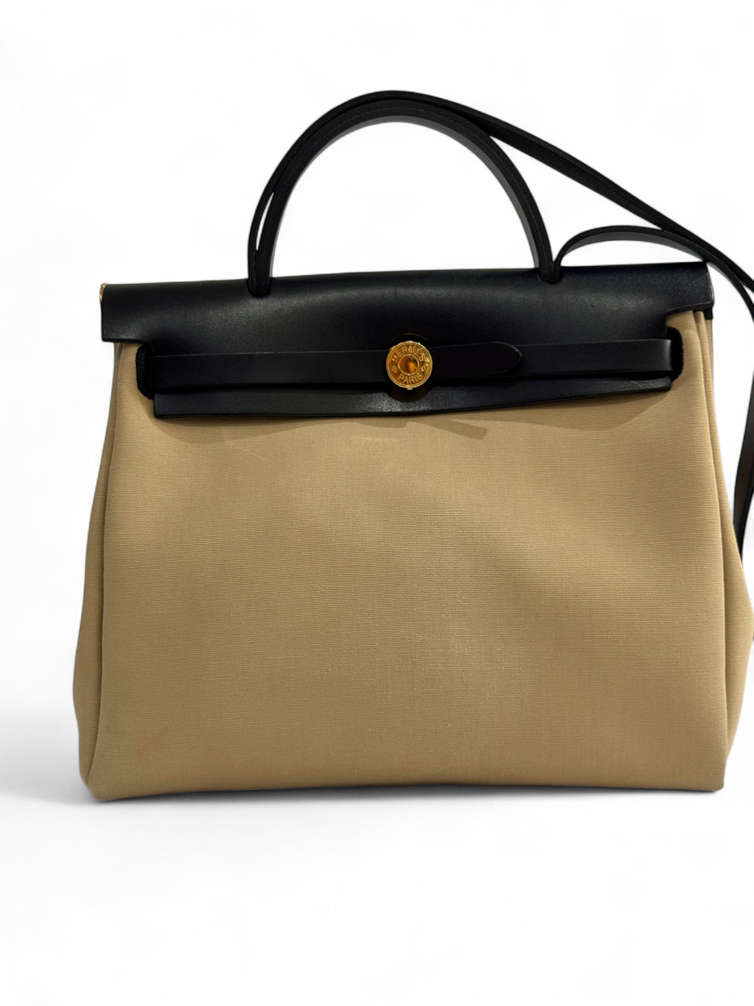 Hermès - Sac Herbag Zip 31 trench et noir