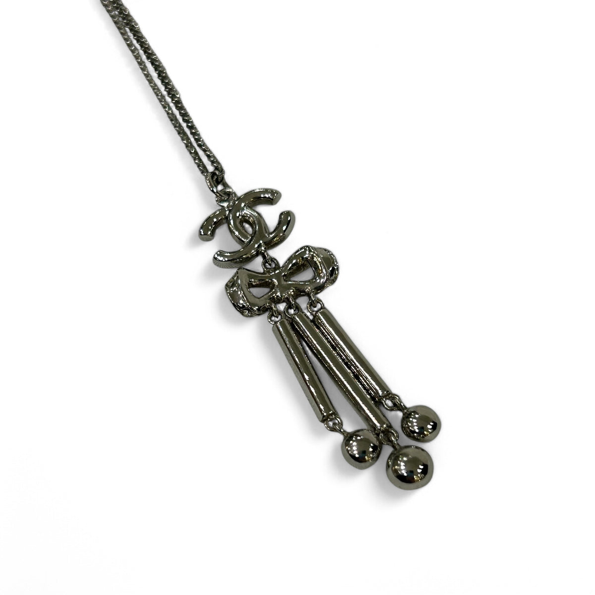 Chanel - Collier strass noeud