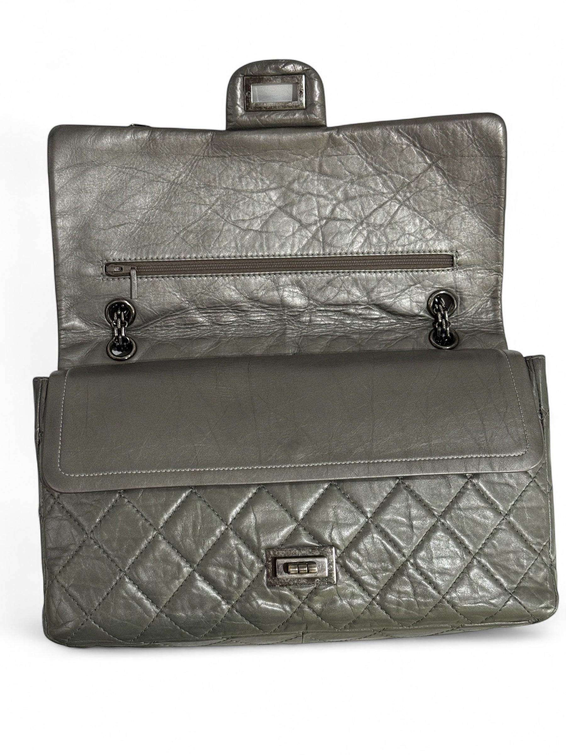 Chanel - Sac 2.55 gris