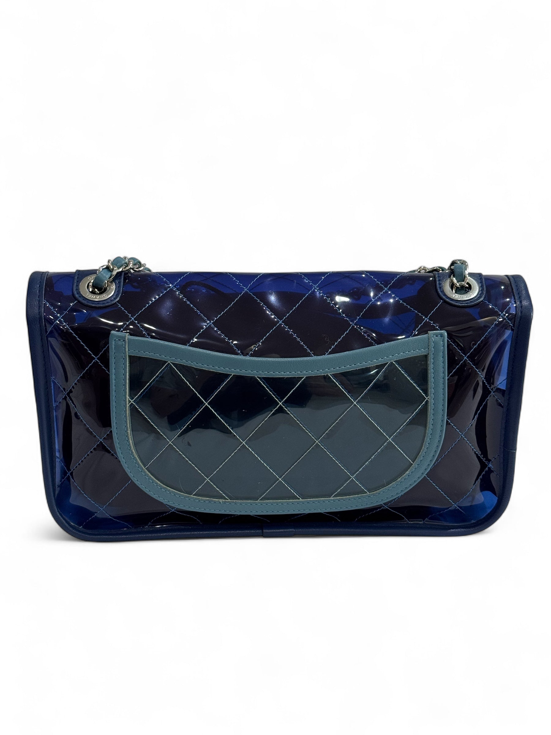 Chanel - Tasche Zeitlos PVC durchsichtig blau