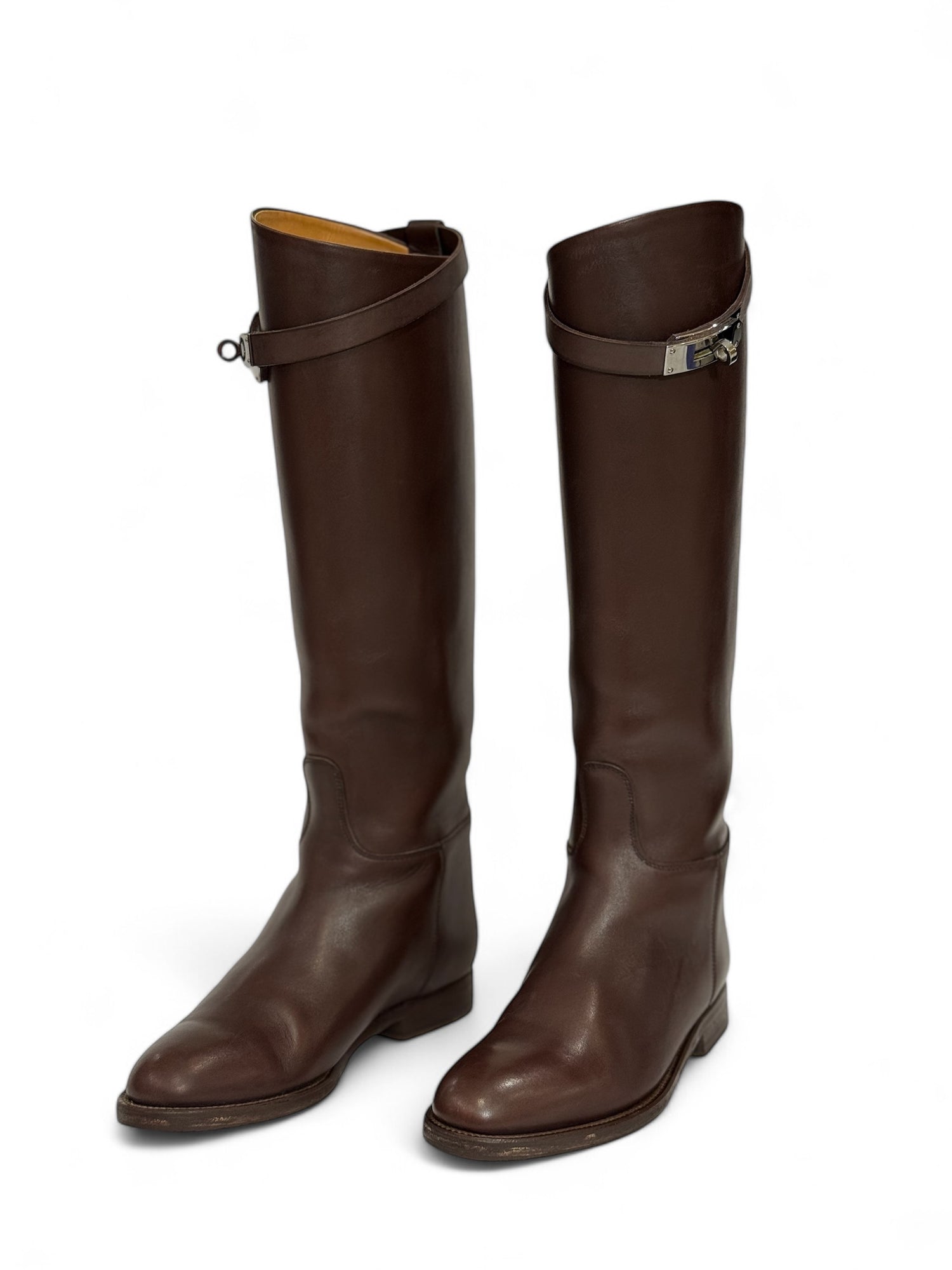 Pressure Vessels Hermes Kelly Jumping Boots Knee High Bottes