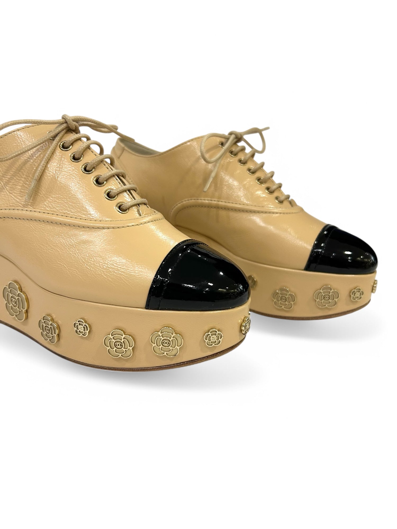 Chanel - Derbies plateformes t.37
