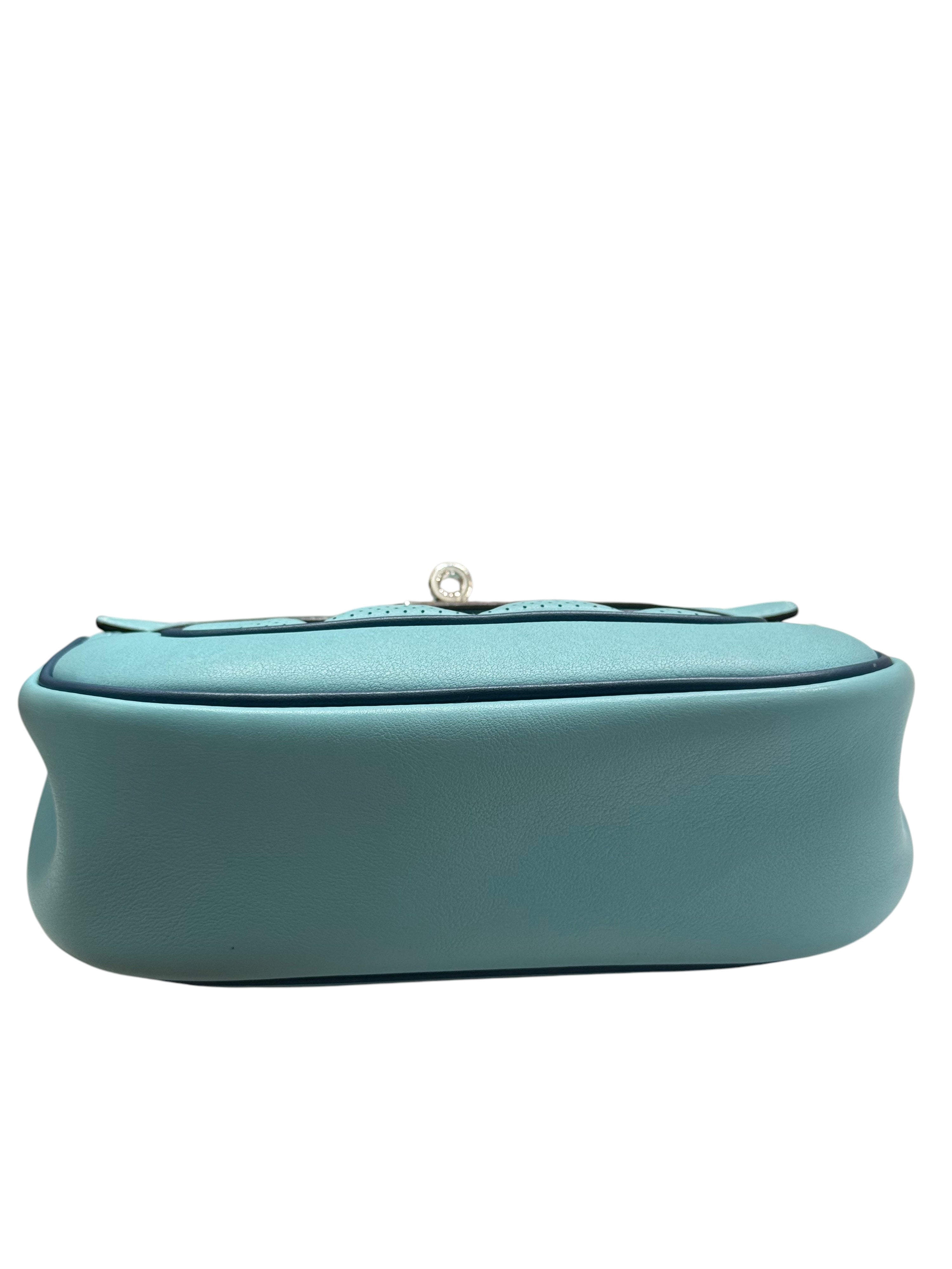 Hermès - Borsa mini Berline Atoll/Colvert