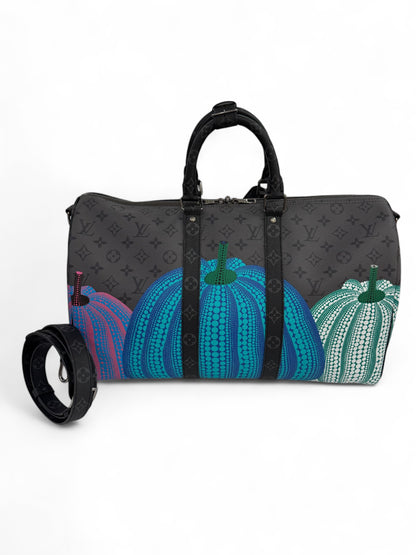 Louis Vuitton - Sac Keepall 45 édition limitée Yayoi Kusama