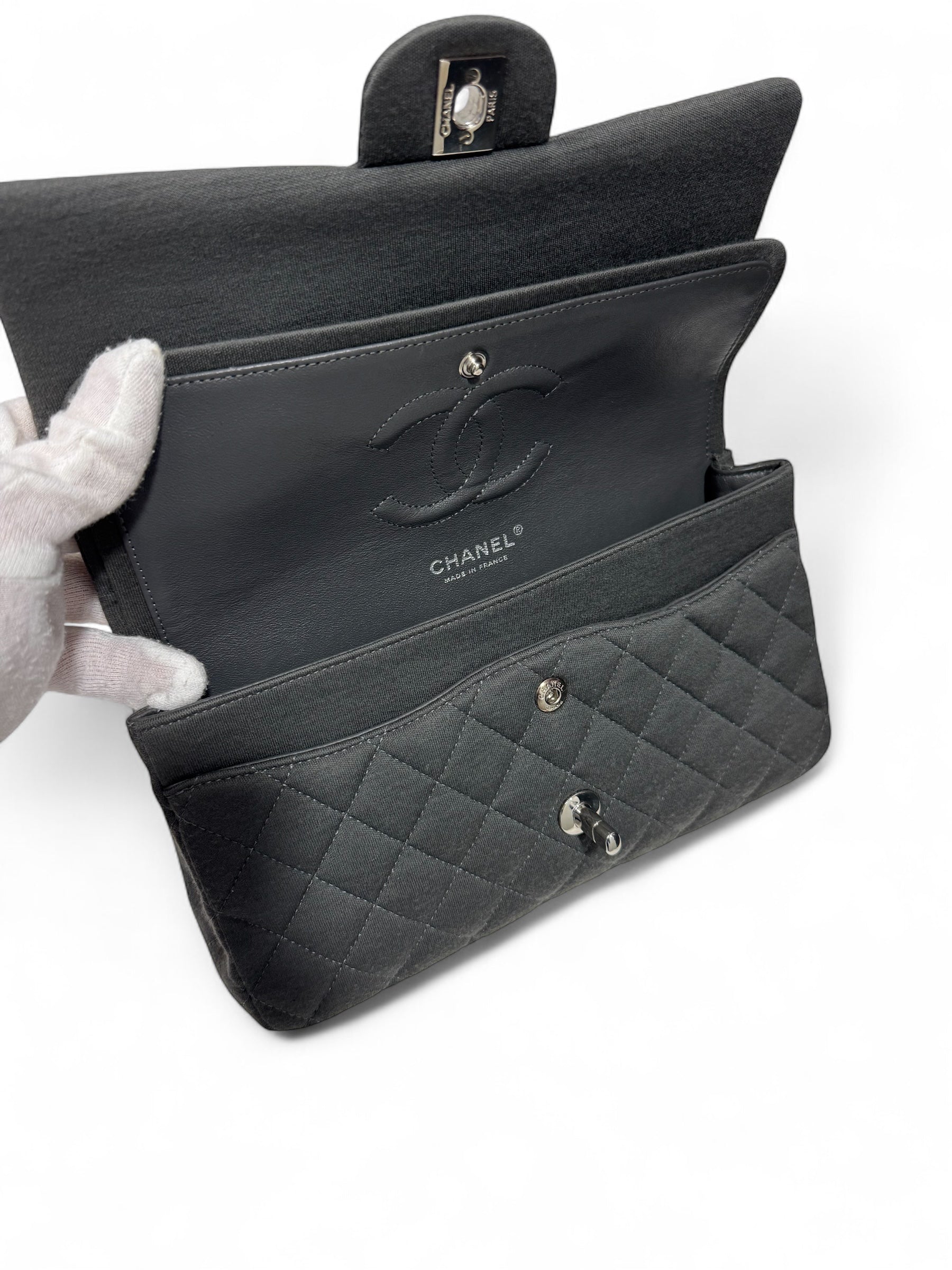 Chanel - Sac Timeless 25 en Jersey