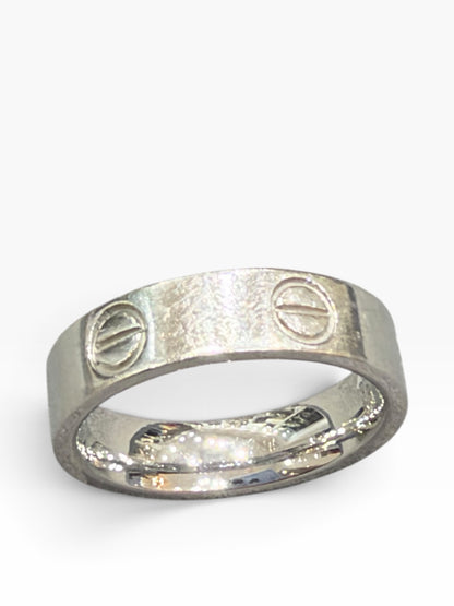 Cartier - Love-Ring aus Weißgold, Größe 52