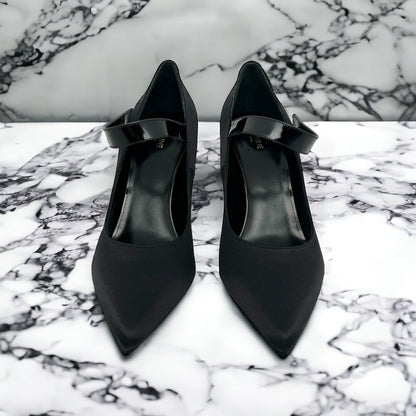 Céline Talons en satin Noir 38 - Les Folies d&