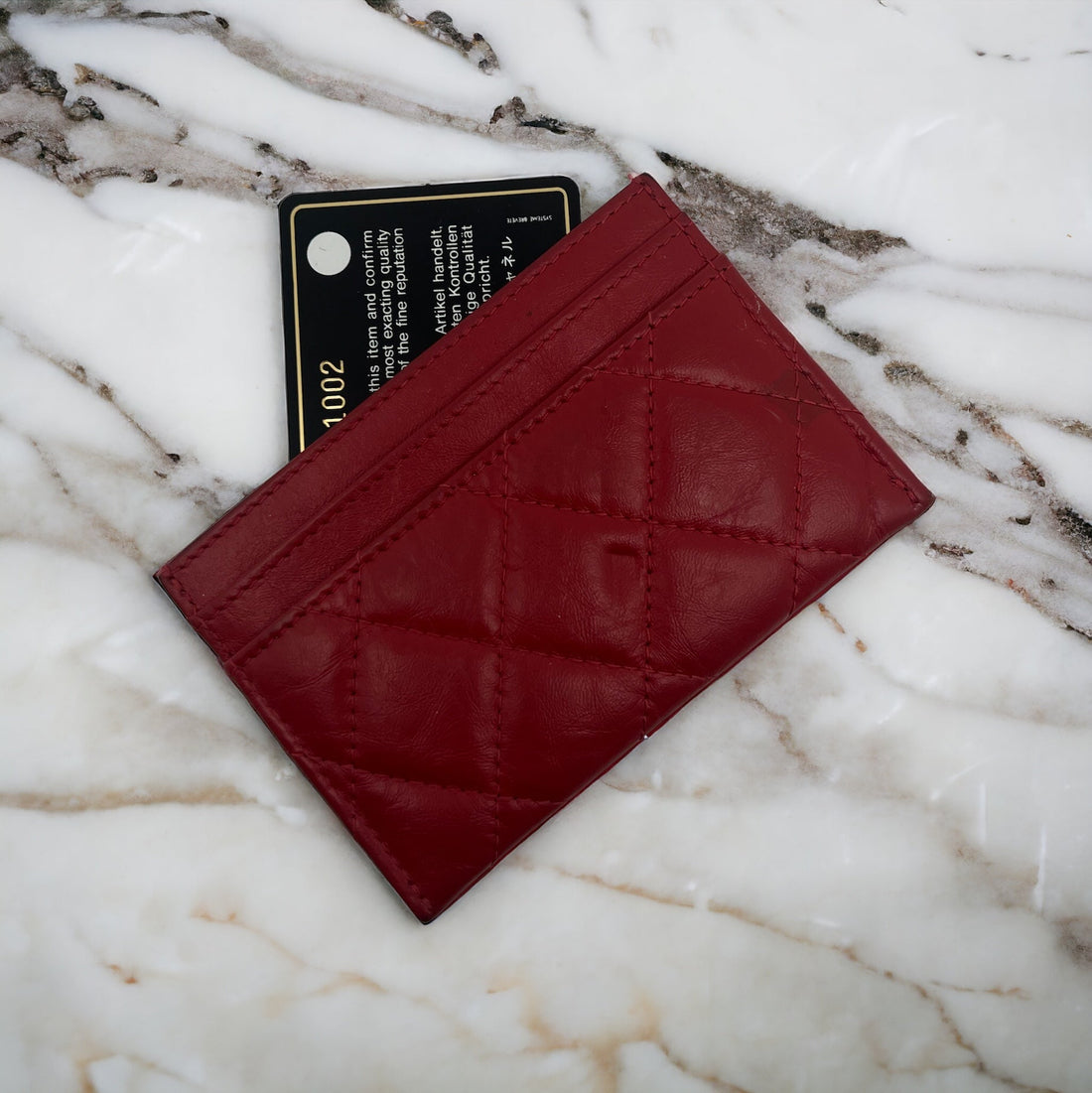 Chanel - Porte-cartes fermoir 2:55 Rouge - Les Folies d&