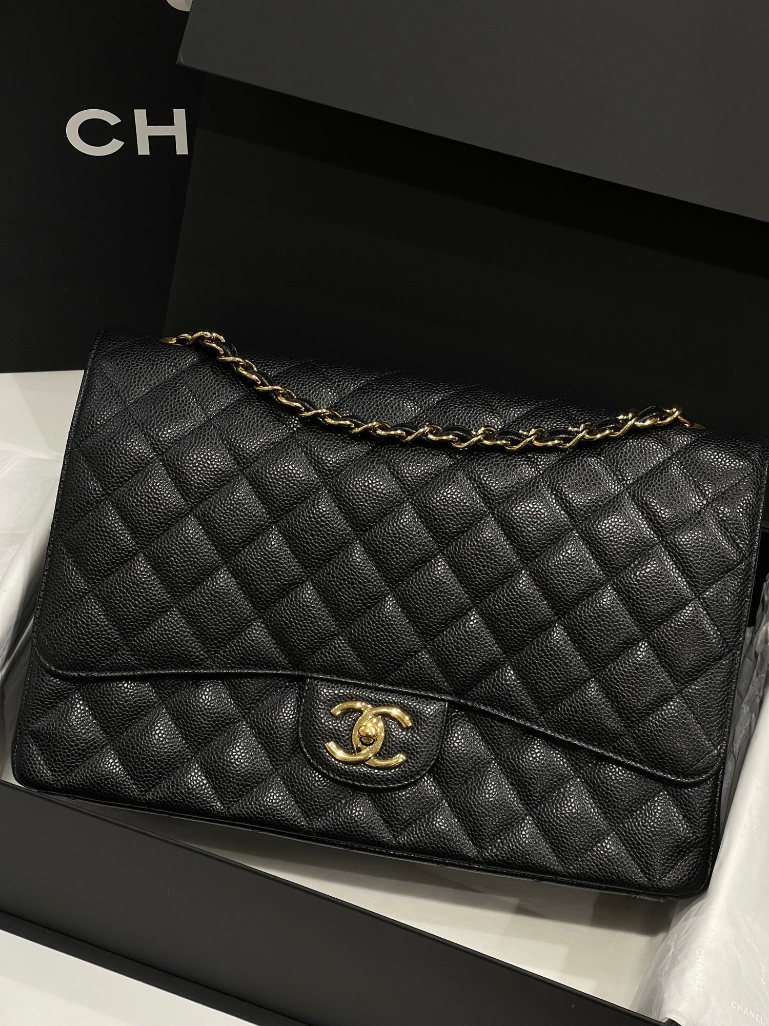 Chanel Bag Classic Maxi Jumbo Les Folies d'Eugenie