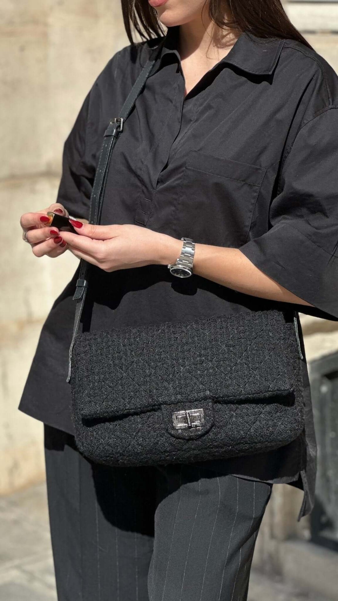 Chanel - Sac 2.55 en tweed - Les Folies d'Eugenie Les Folies d'Eugenie