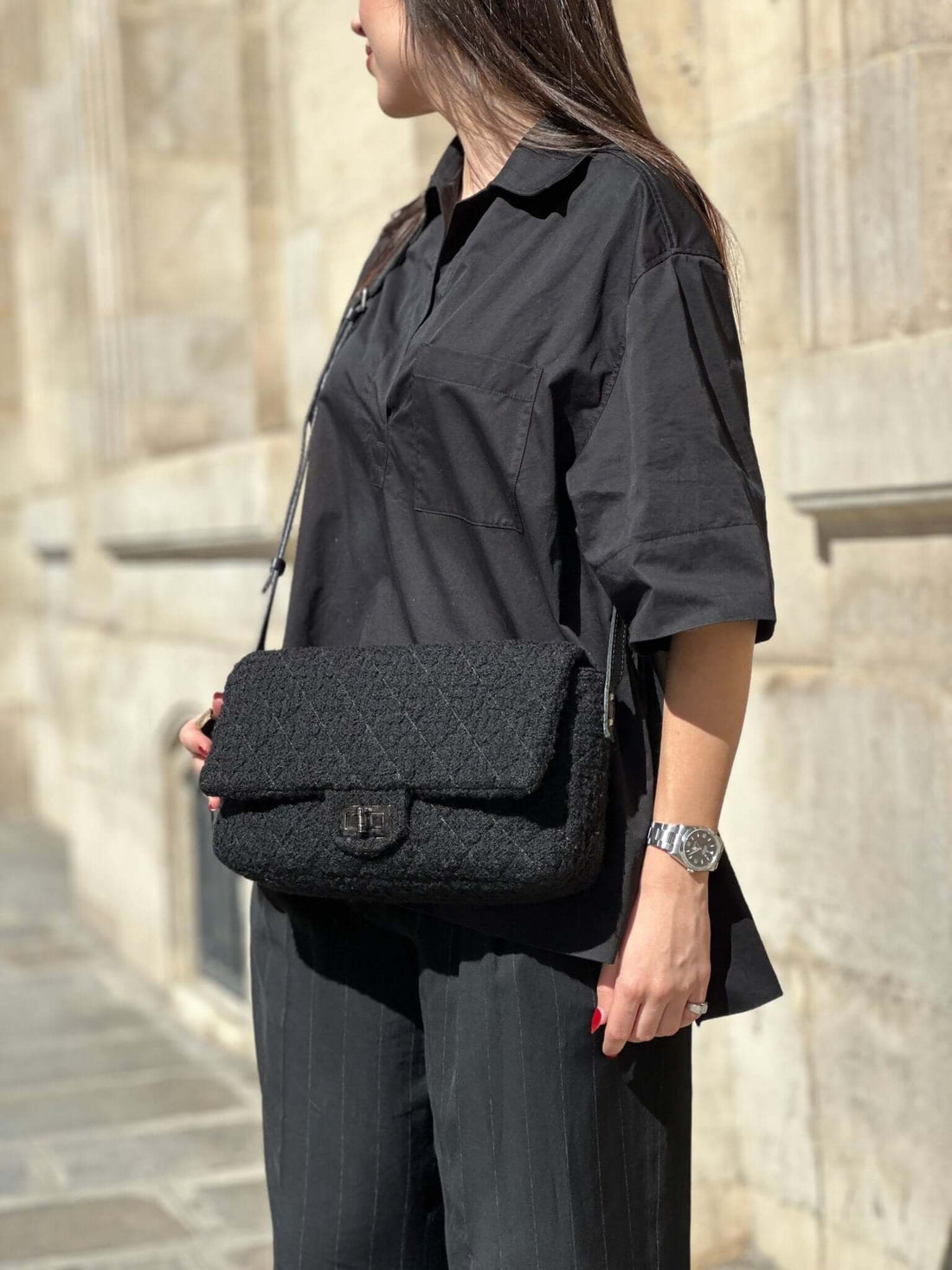 Chanel - Sac 2.55 en tweed - Les Folies d'Eugenie Les Folies d'Eugenie