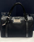 Dior - sac bowling vintage cuir et toile oblique noir - Les Folies d&