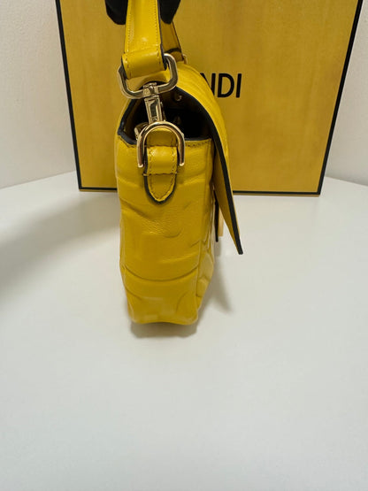 Fendi - Sac Baguette Monogramme Mimosa - Les Folies d&