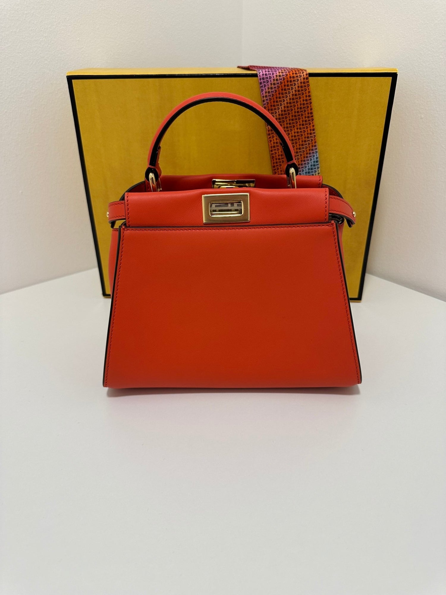 Fendi - Sac Mini Peekaboo corail - Les Folies d&