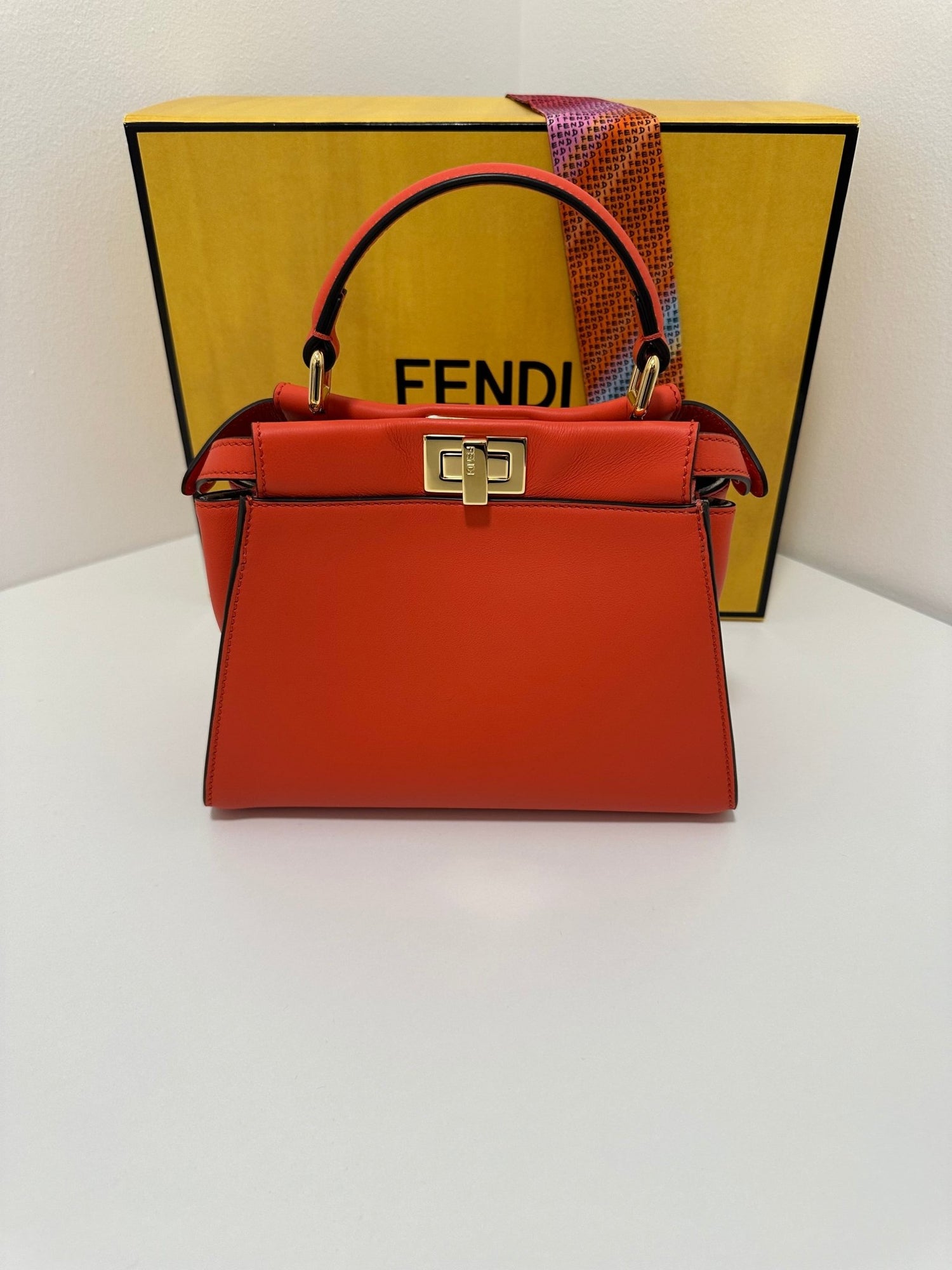 Fendi - Sac Mini Peekaboo corail - Les Folies d&