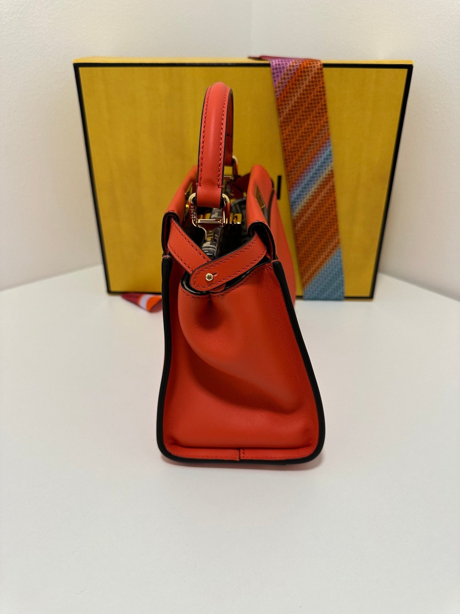 Fendi - Sac Mini Peekaboo corail - Les Folies d&