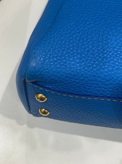 Fendi - Sac Peekaboo bleu MM - Les Folies d&