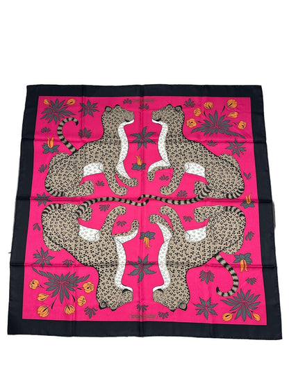 Hermès - Carré 90 « Les léopards » - Les Folies d&