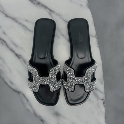 Hermès Oran Noir 35,5 - Les Folies d&