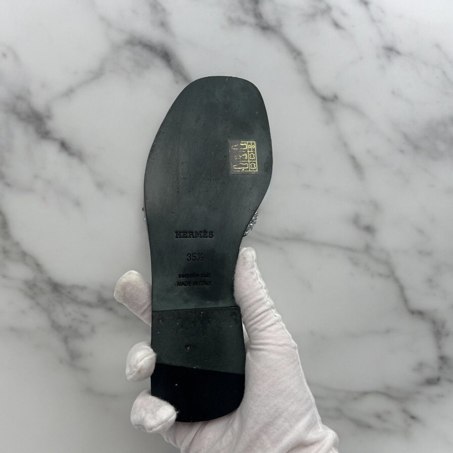 Hermès Oran Noir 35,5 - Les Folies d&