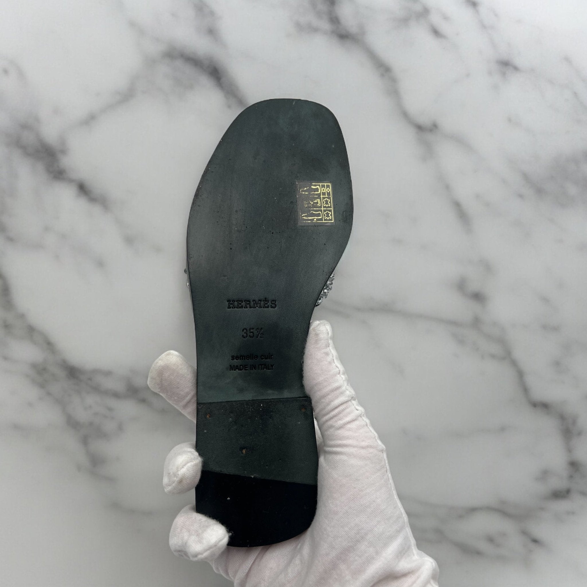 Hermès Oran Noir 35,5 - Les Folies d&
