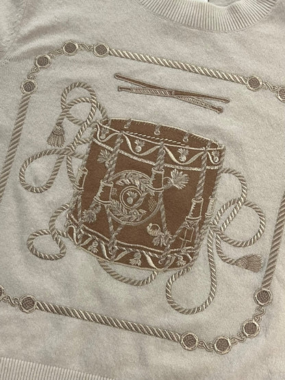 Hermès Pull Beige L - Les Folies d&