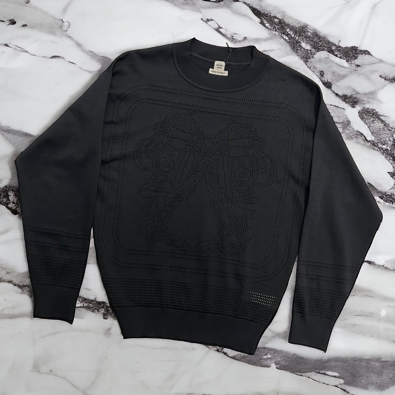 Hermès Pull Noir S - Les Folies d&