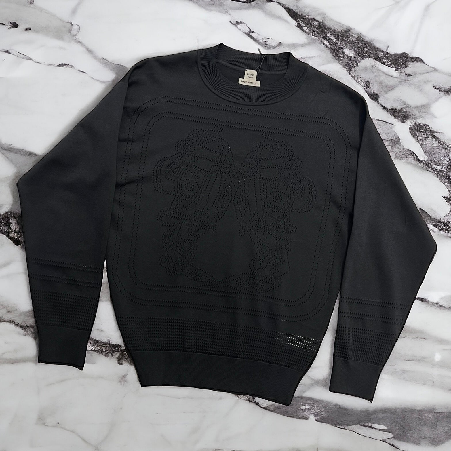 Hermès Pull Noir S - Les Folies d&