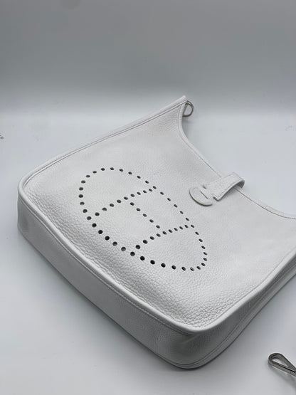 Hermès - Sac Evelyne III 29 blanc - Les Folies d&