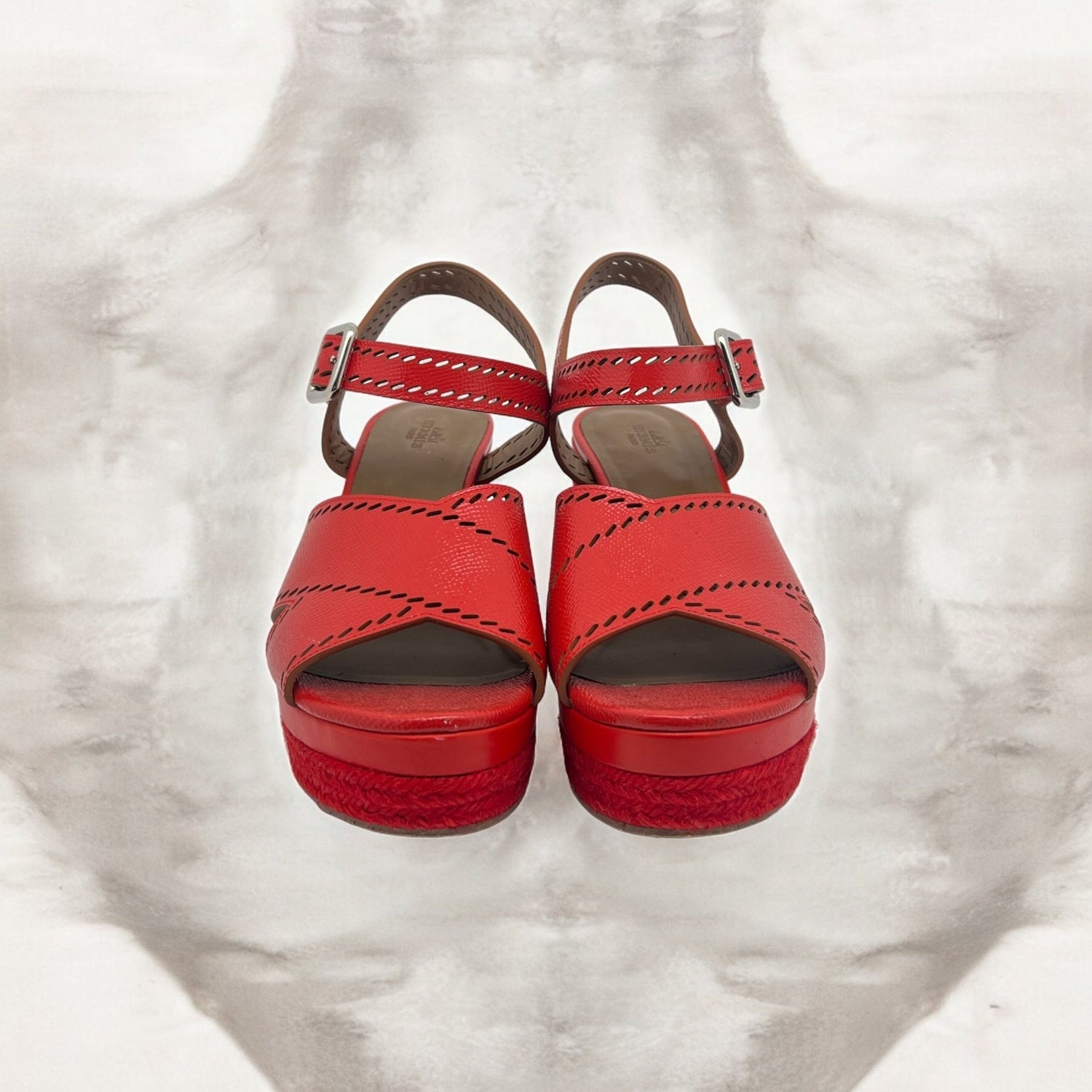 Hermès Sandales compensées 40 - Les Folies d&