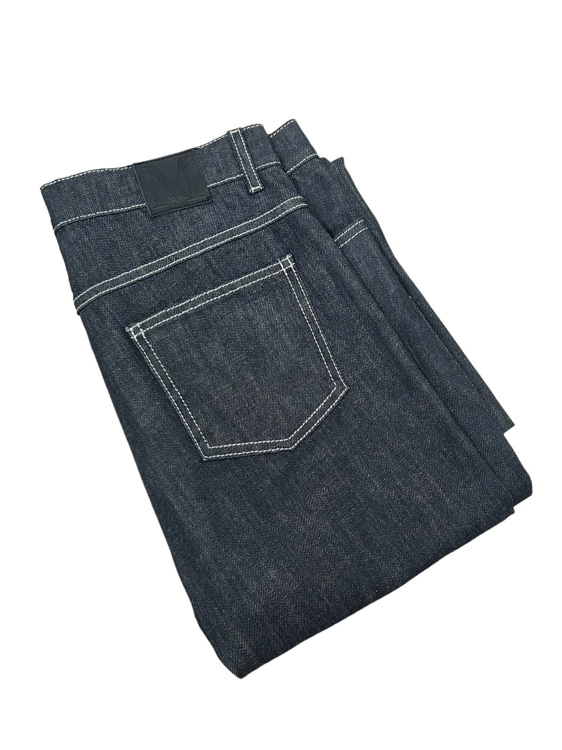 Max et Moi Pantalon avec etiquette cuir Noir 40 - Les Folies d&