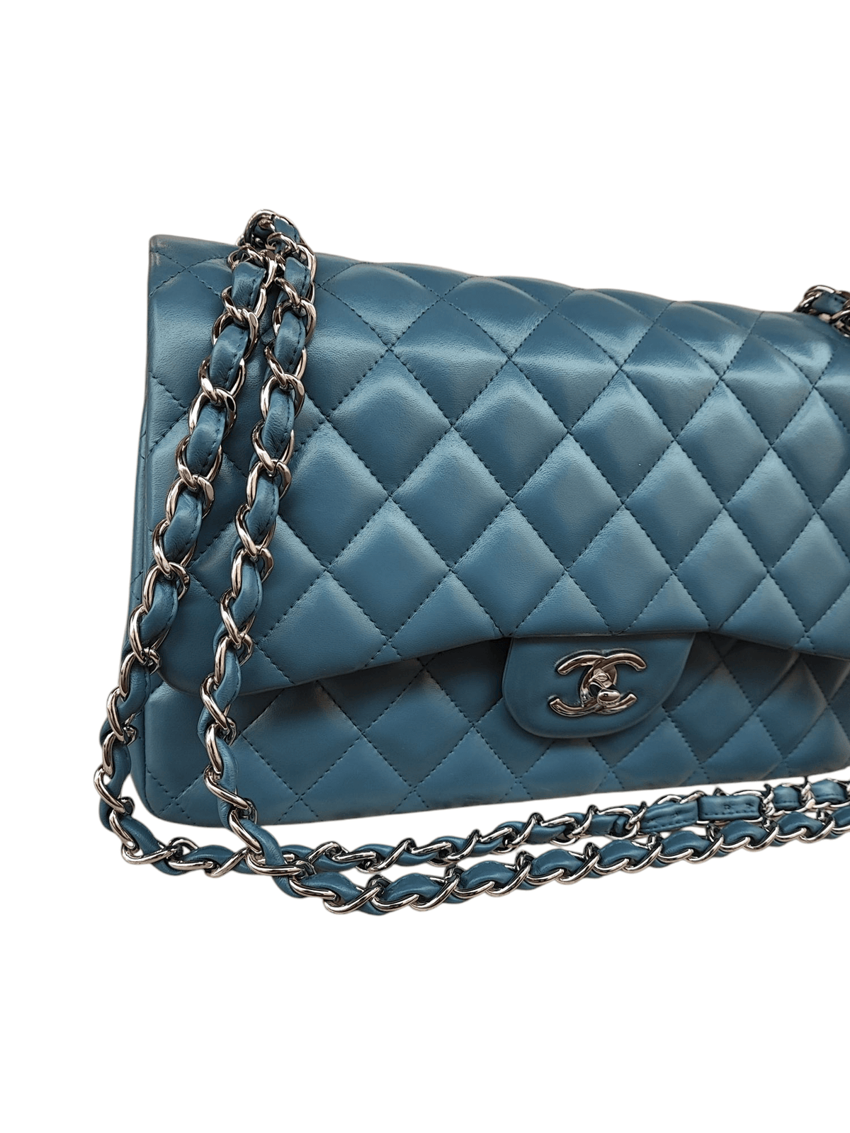 Chanel - Sac Timeless Jumbo Bleu