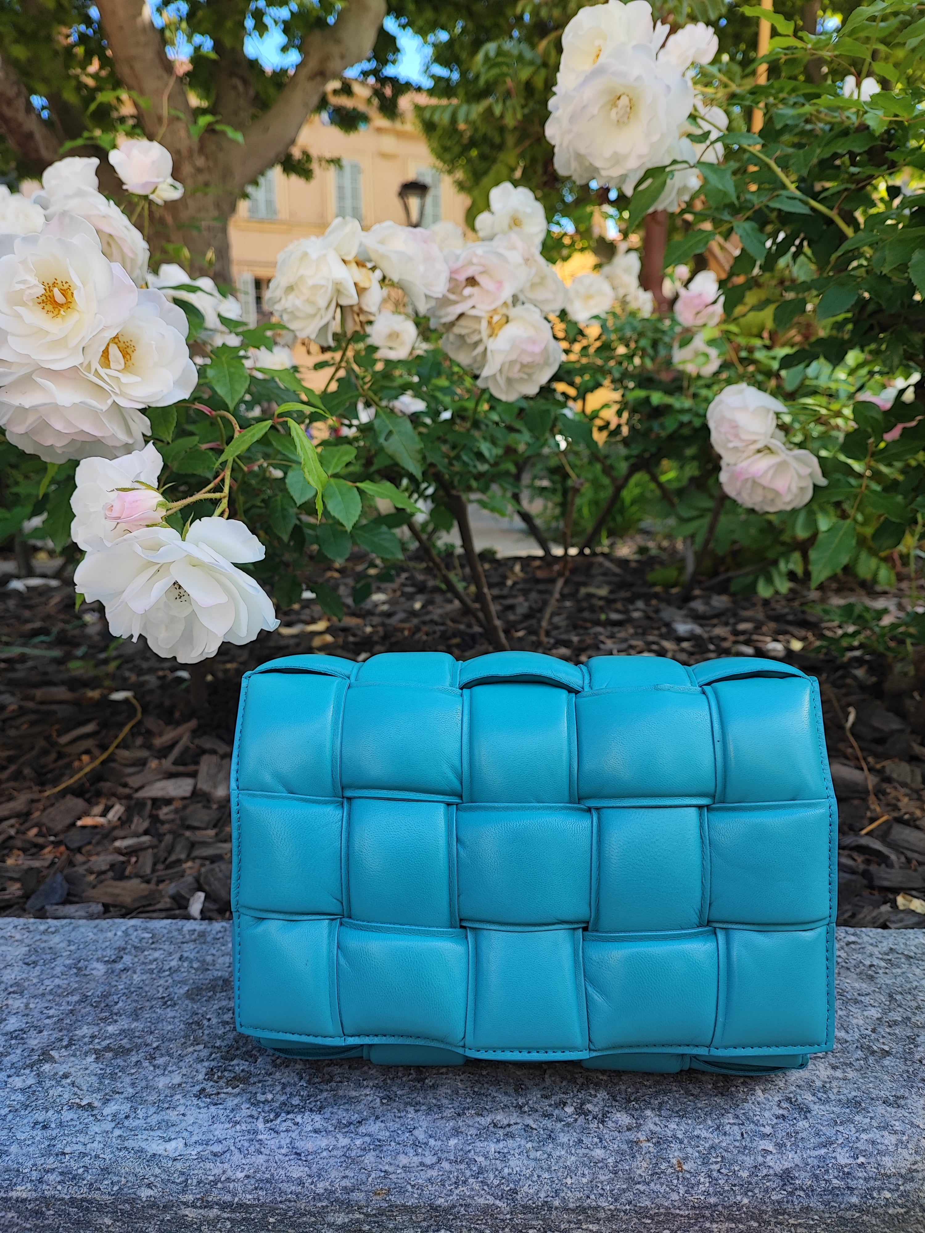 Bottega Veneta - Sac cassette bleu orage
