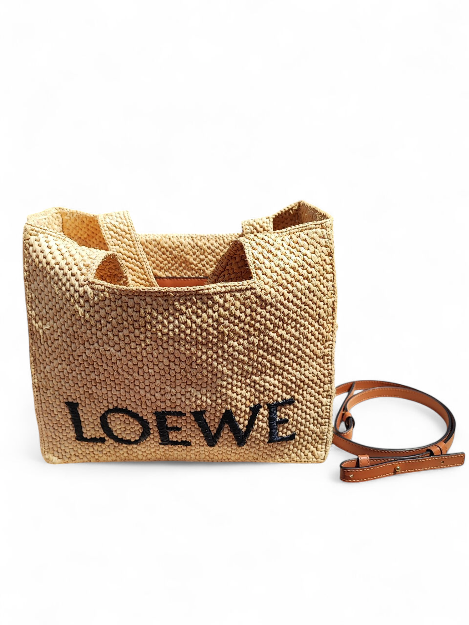 Loewe - Sac Font Tote moyen en raphia