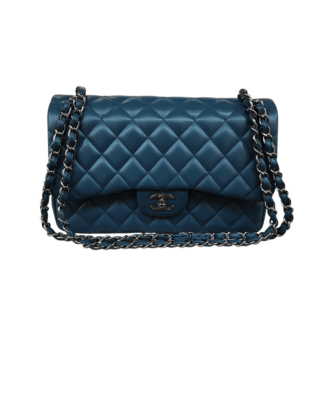 Chanel - Sac Timeless Jumbo Bleu
