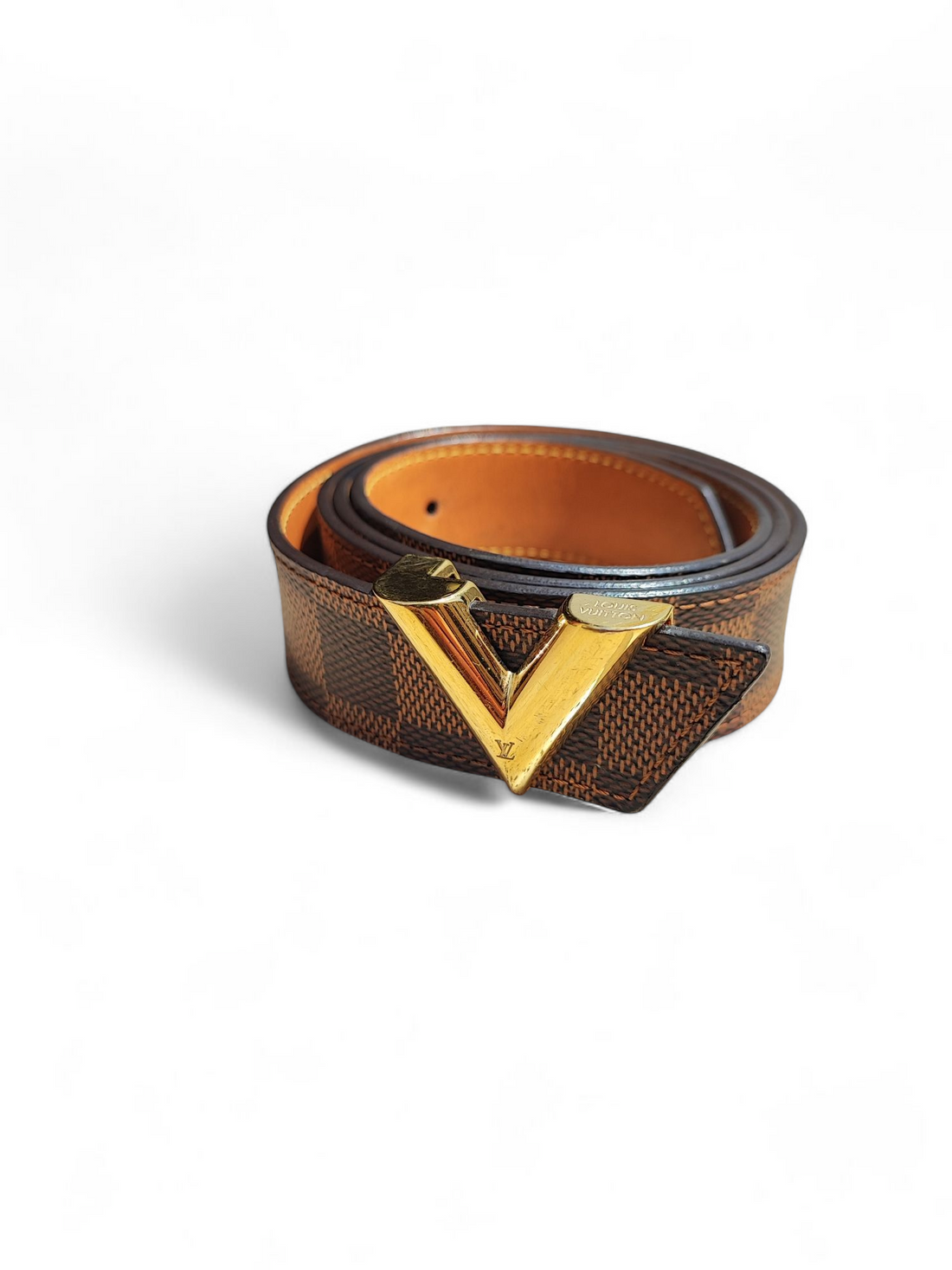 Louis Vuitton - Ceinture damier boucle V 90 cm