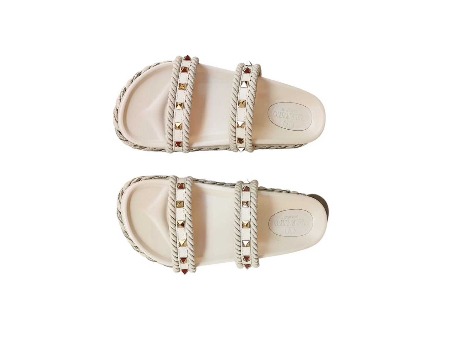 Valentino - Espadrilles sandales rockstud T37