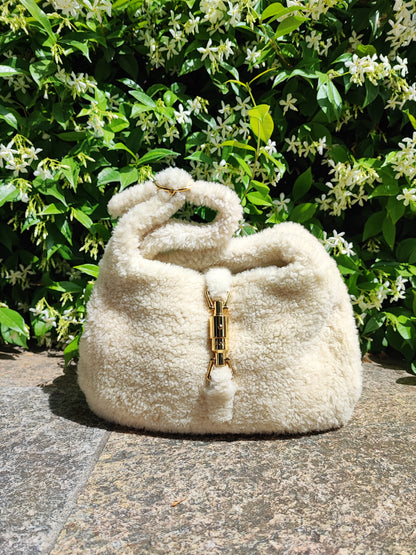 Gucci - Sac Jackie 1961 mouton crème