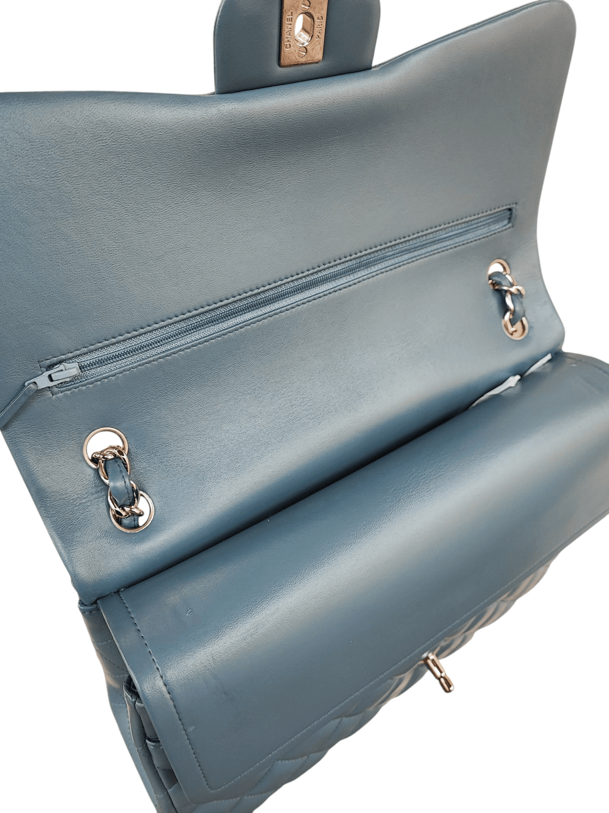 Chanel - Sac Timeless Jumbo Bleu