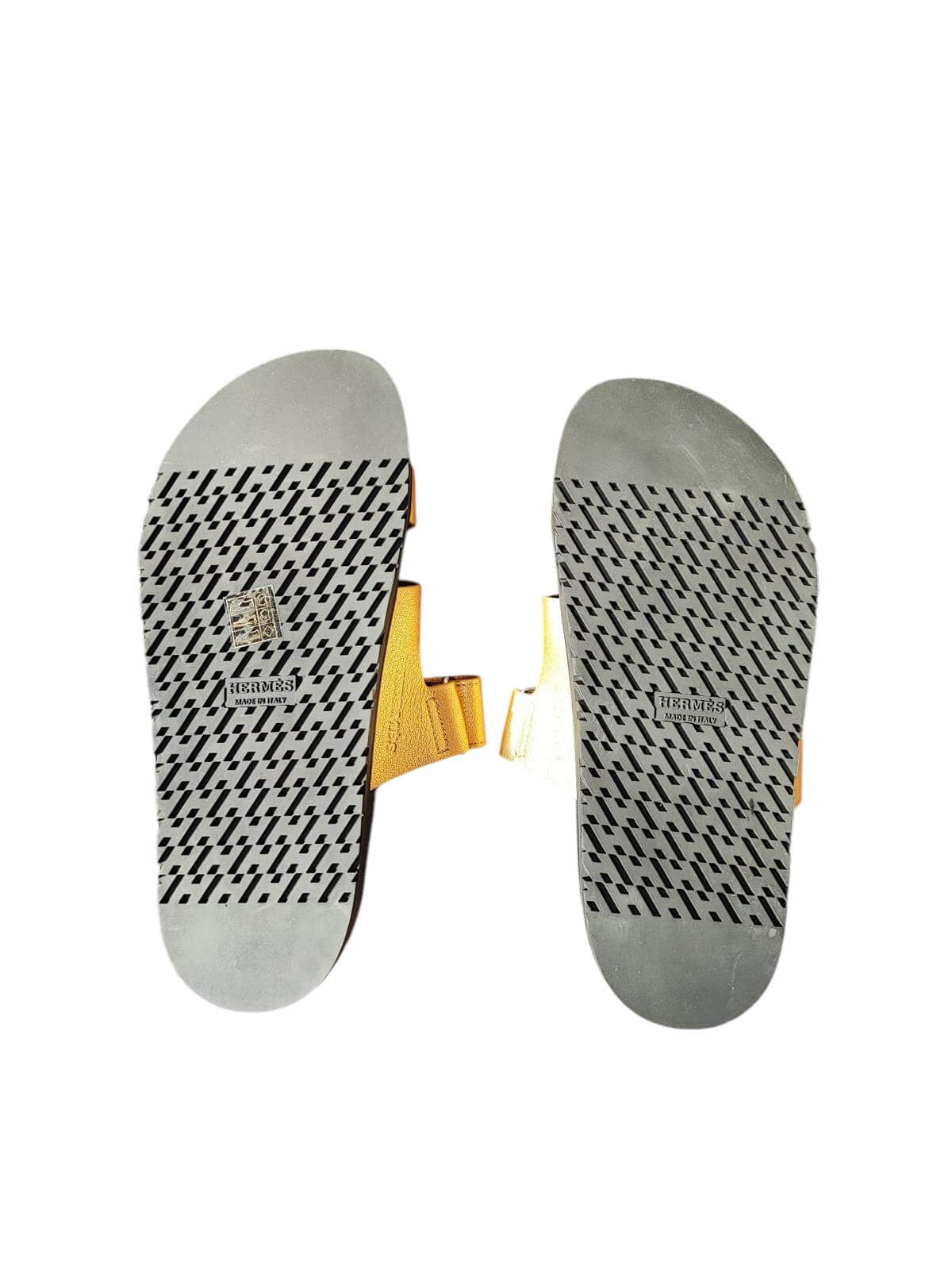 Hermès - Goldene Chypre Sandalen T37