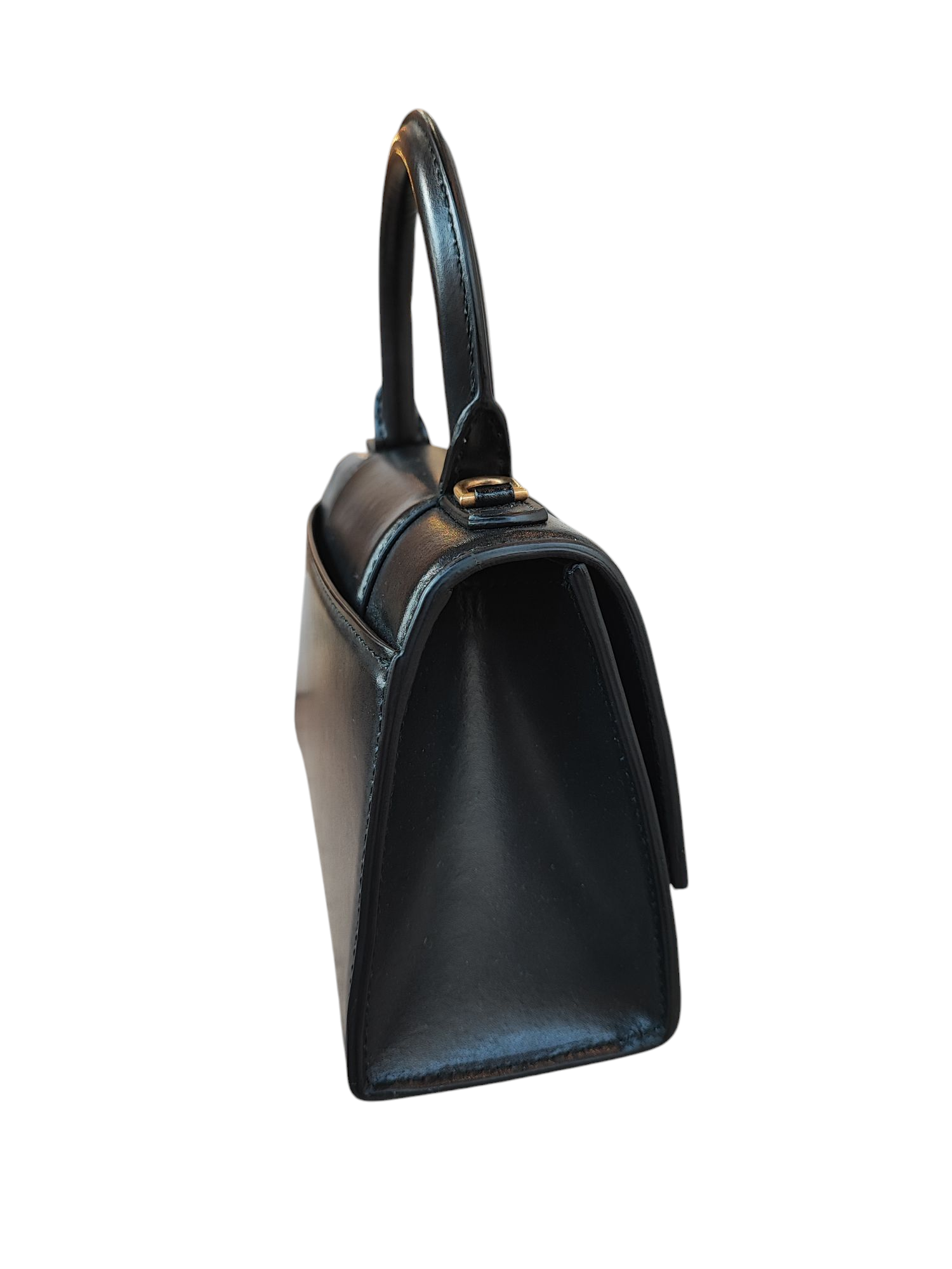 Balenciaga - Borsa Hourglass XS nera